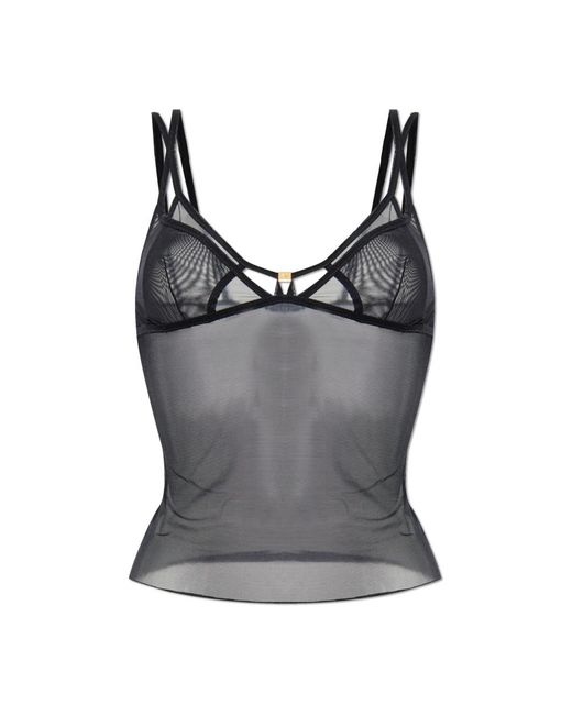 DSquared² Ondergoed ,Zwart ,Transparante Top in het Gray