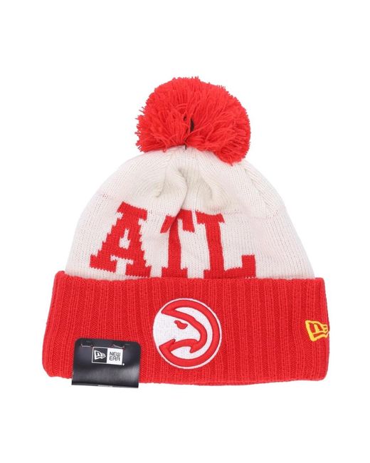 KTZ Nba Draft Strick Pom Pom Mütze in Red für Herren