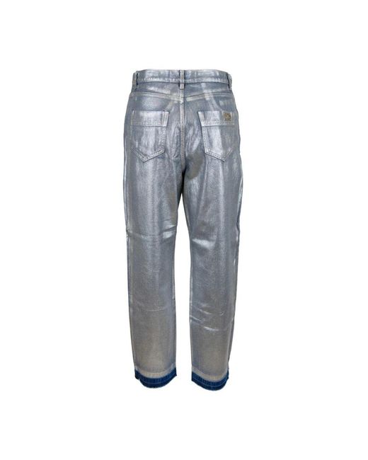 Straight Jeans Elisabetta Franchi de color Blue
