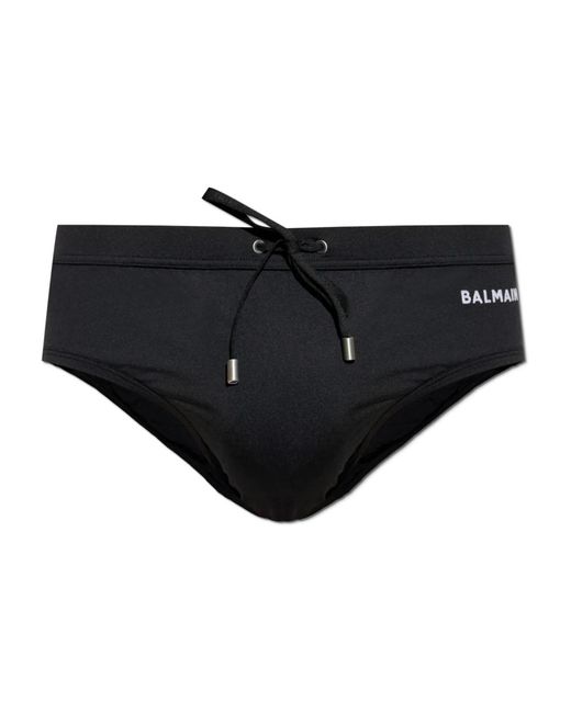 Slip da bagno di Balmain in Black da Uomo