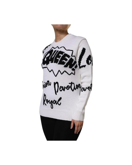 Dolce & Gabbana Black Round-Neck Knitwear
