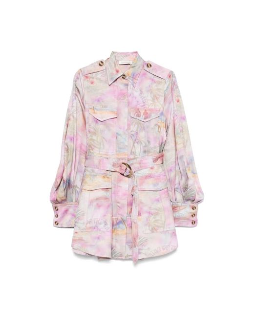 Shirt Dresses Zimmermann en coloris Pink