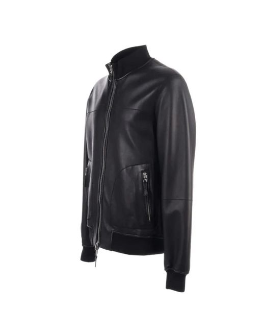The Jack Leathers Black Leather Jackets for men