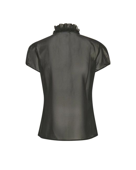 Saint Tropez Black Blouses