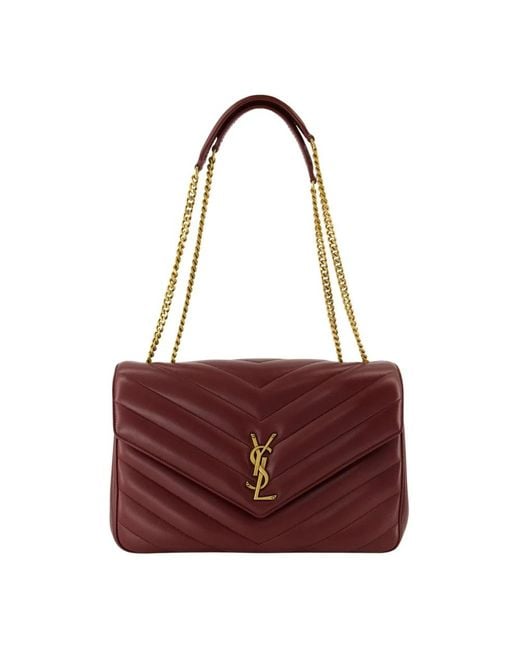 Saint Laurent Purple Shoulder Bags