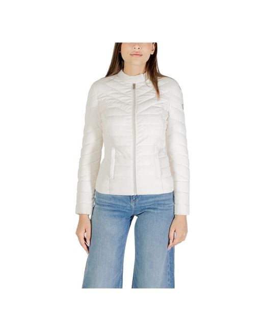 Guess White Light Jackets