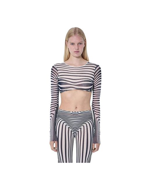 Jean Paul Gaultier White Long Sleeve T-Shirts