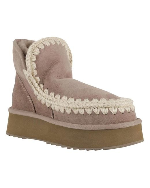 Mou Gray Winter Boots