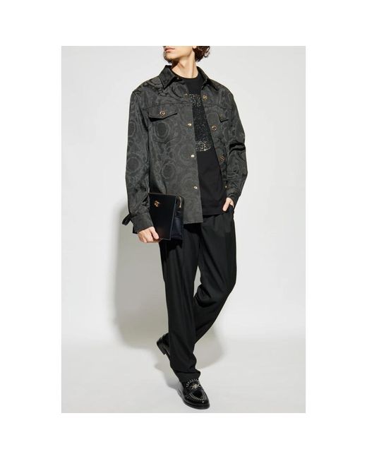 Light Jackets Versace de hombre de color Gray