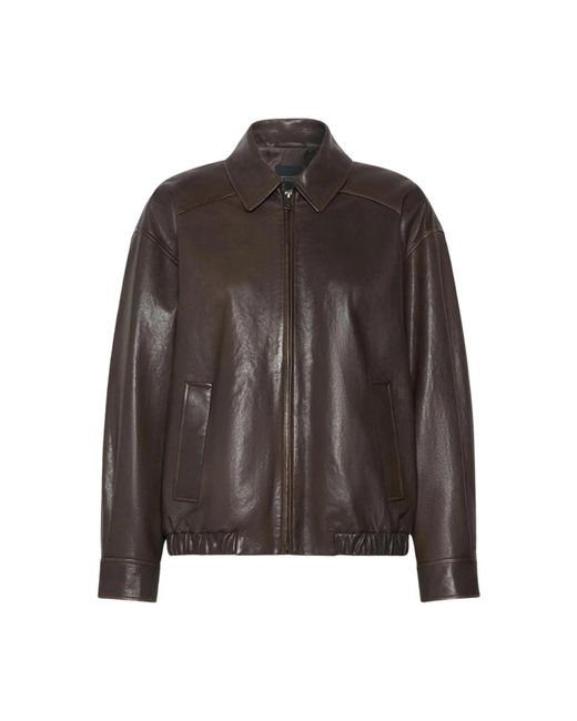 Leather Jackets Weekend by Maxmara de color Brown