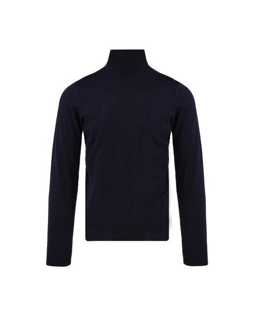 Drumohr Truien & Vesten ,Blauw ,Blauwe Coltrui Voor in het Blue voor heren