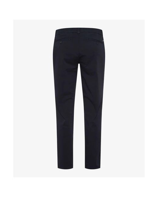 Slim-Fit Trousers di Brax in Blue da Uomo