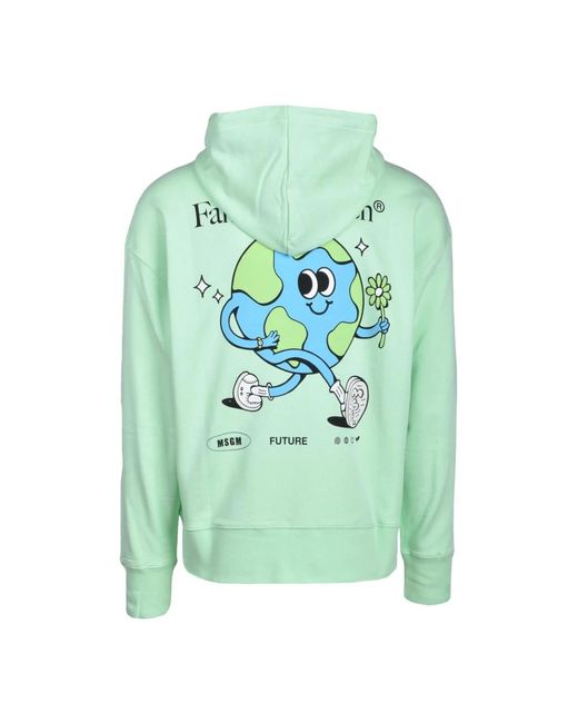 Hoodies MSGM de hombre de color Green