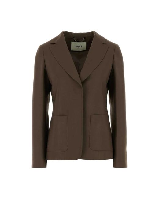 Fendi Brown Blazers