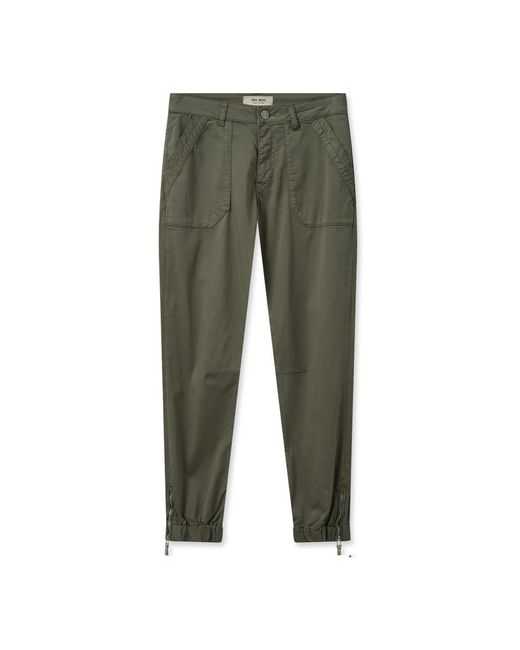 Mos Mosh Green Slim-Fit Trousers