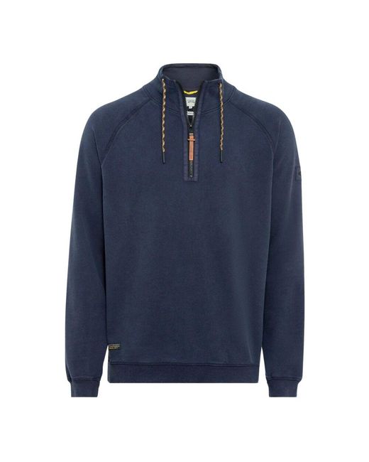 Camel Active Baumwoll-Turtleneck-Sweatshirt in Blue für Herren