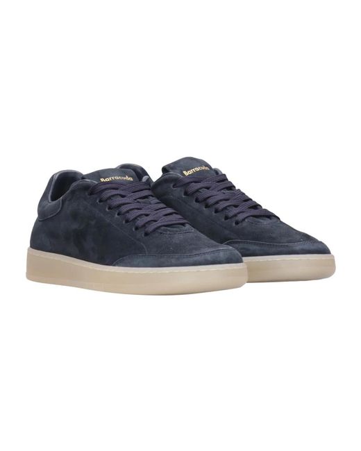 Barracuda Schoenen ,Blauw ,Suède Sneakers in het Blue voor heren