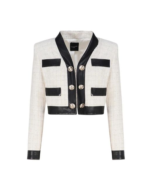 Guess White Tweed Jackets