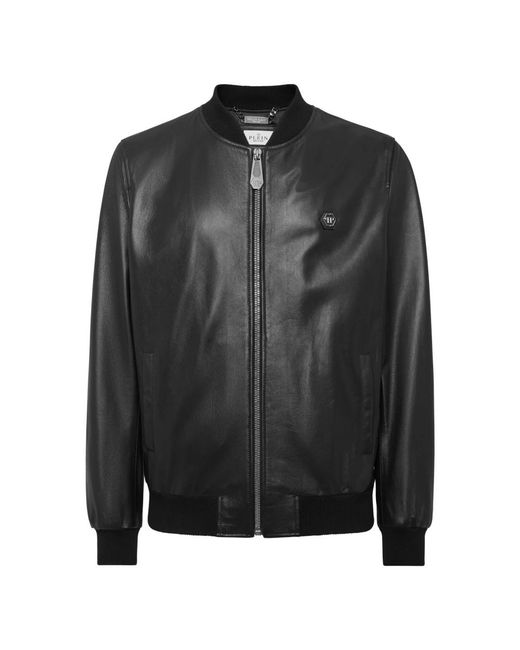 Leather Jackets Philipp Plein de hombre de color Black