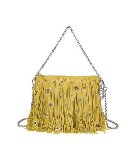 La Carrie Yellow Shoulder Bags