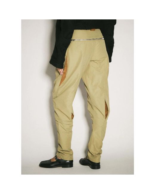Kiko Kostadinov Yellow Straight Trousers
