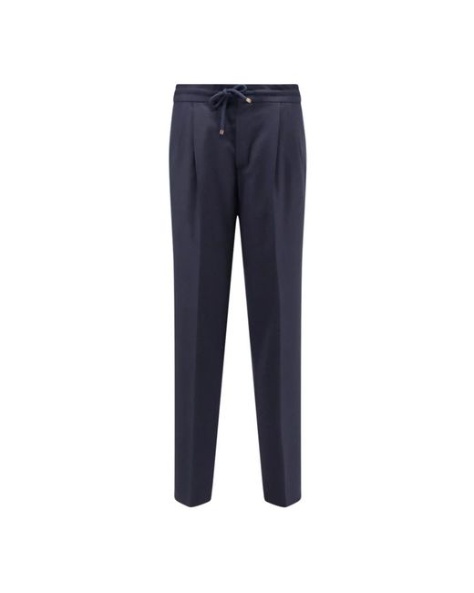 Brunello Cucinelli Blue Slim-Fit Trousers for men