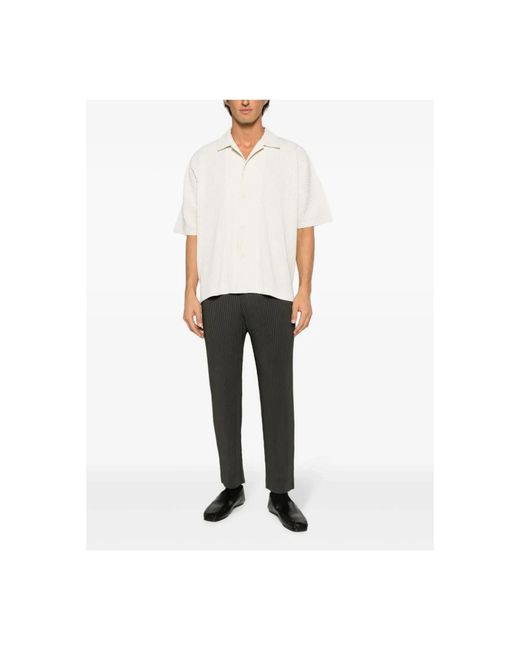 Issey Miyake Gray Slim-Fit Trousers for men