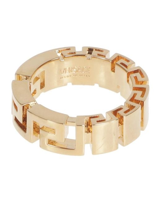 Rings Versace pour homme en coloris Metallic