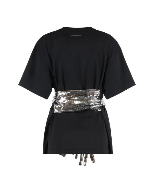 MM6 by Maison Margiela Black T-Shirts
