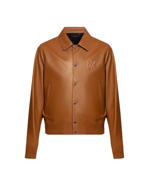 Jackets > leather jackets Amiri pour homme en coloris Brown