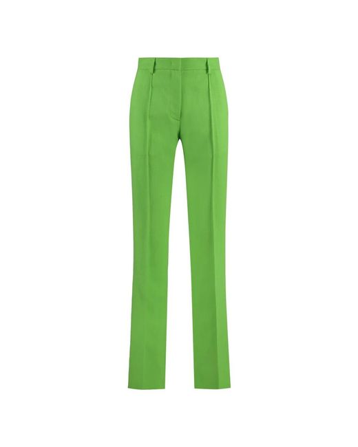 MSGM Flared Viscose Broeken in het Green