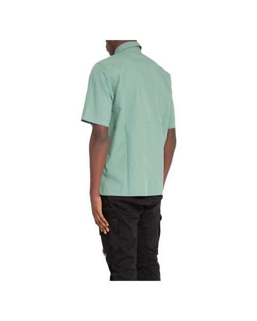 C P Company Ripstop kurzarmhemd in Green für Herren