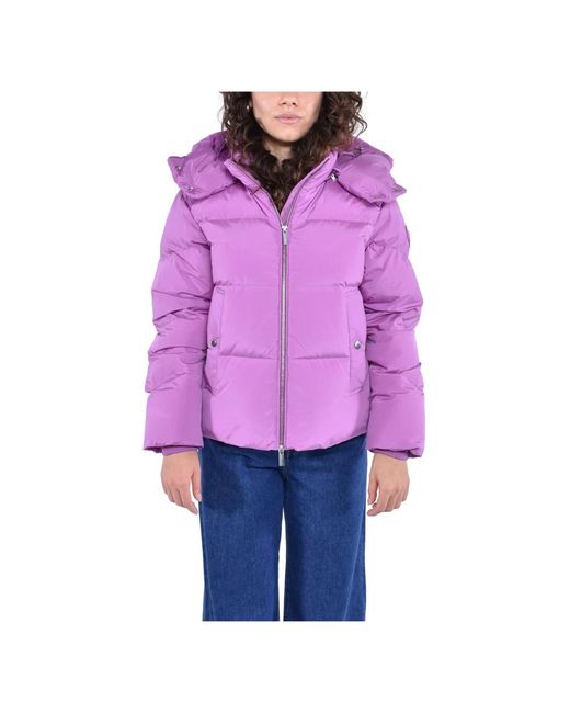 Woolrich Purple Winter Jackets