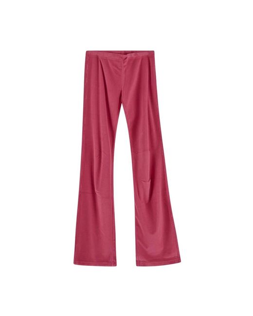 Balenciaga Red Wide Trousers