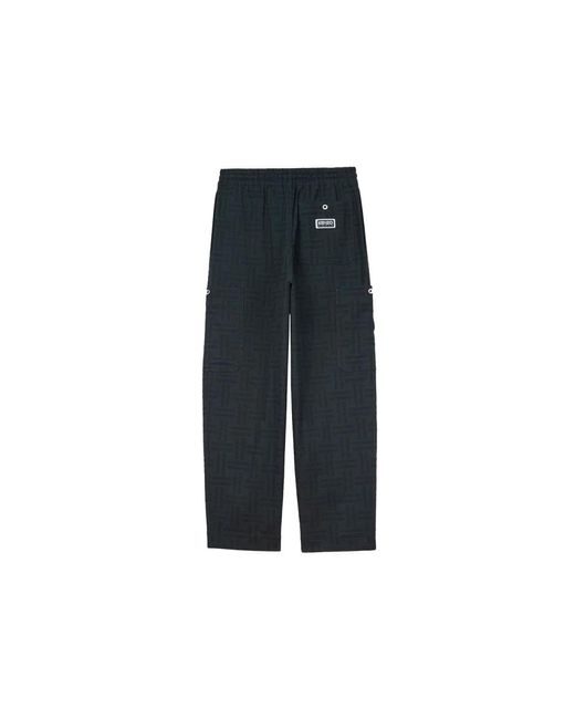 KENZO Wide Trousers in het Blue voor heren