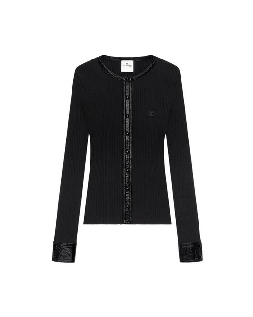 Cardigans Courreges de color Black
