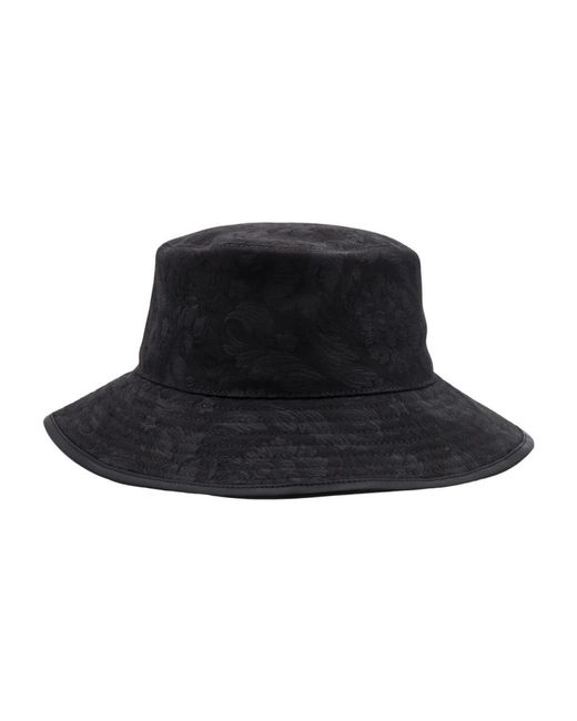 Versace Black Hats for men