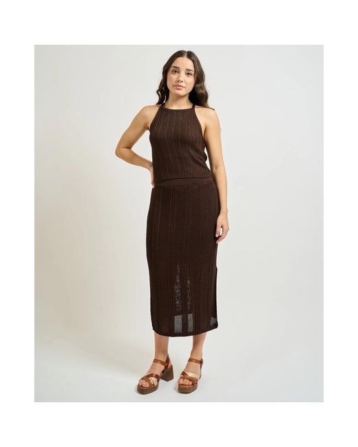 Pennyblack Brown Midi Skirts