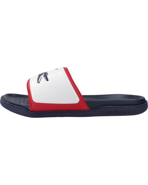 Lacoste Slide sandalen serve dual in Blue für Herren