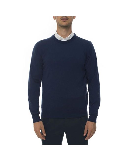 Kiton Truien & Vesten ,Blauw ,Kasjmier Luxueuze Kasjmier Trui in het Blue voor heren