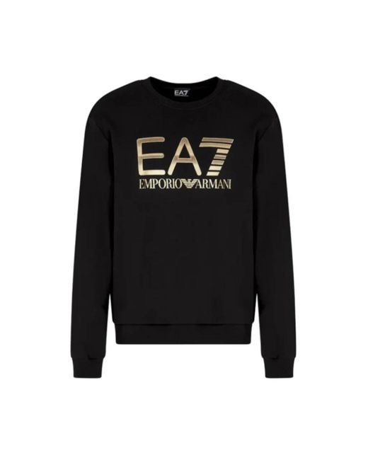 EA7 Black Sweatshirts for men