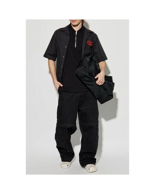 DIESEL Polo t-vor-od in Black für Herren