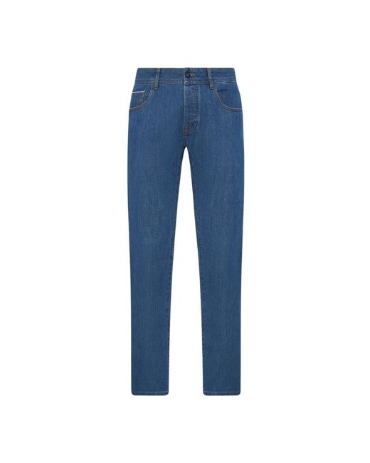 Kiton Moderne slim-fit denim jeans in Blue für Herren