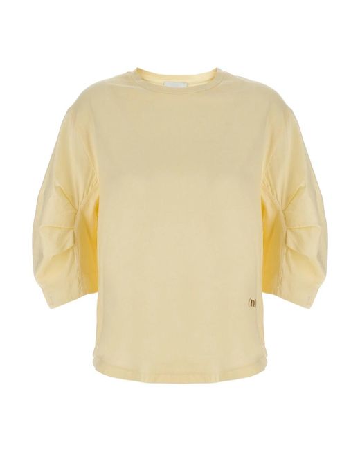Nude Tops ,Katoen Katoenen T-Shirt in het Yellow