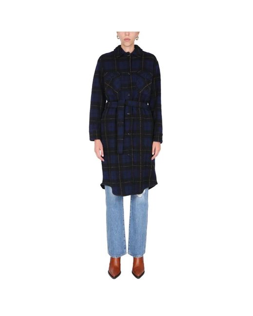 Woolrich Blue Trench Coats
