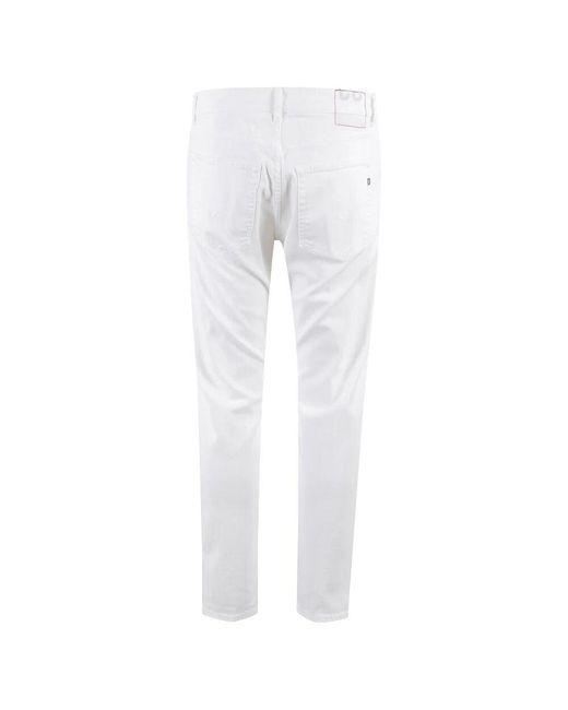 Dondup Baumwollbohrhose in White für Herren