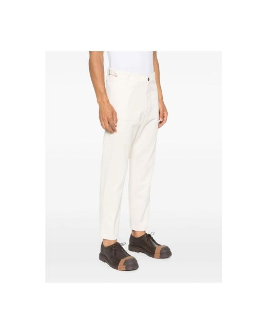 Officina 36 Hose Moderner Schnitt Vielseitiger Stil in White für Herren