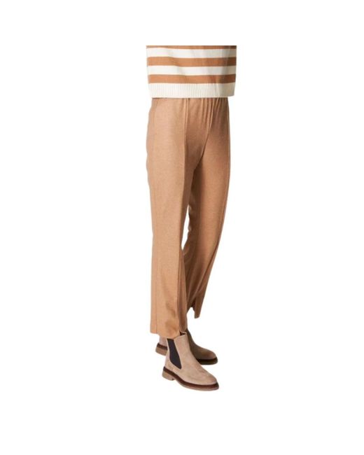 Liviana Conti Natural Cropped Trousers