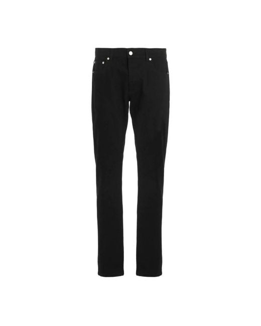 McQueen Black Slim Fit Jeans for men