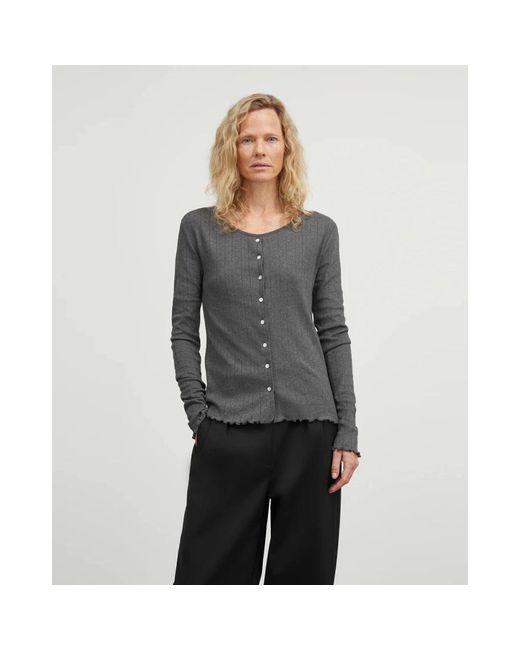 Skall Studio Truien & Vesten ,Grijs ,Katoen Edie Cardigan in het Blue